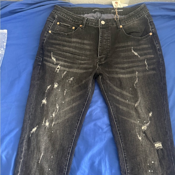 Purple Other - Purple jeans Distressed Black style no.002024